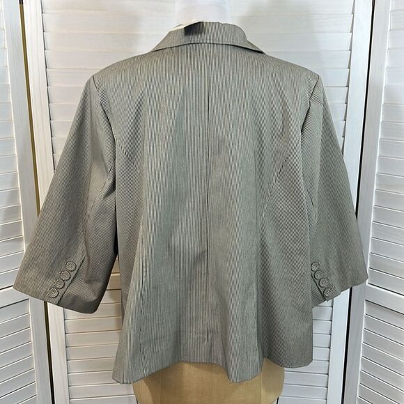 Lane Bryant Jacket Size 28 Stretch Contemporary Pinstripe NWT - Picture 11 of 15